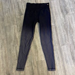PINK SPORT black/grey ombre seamless leggings
